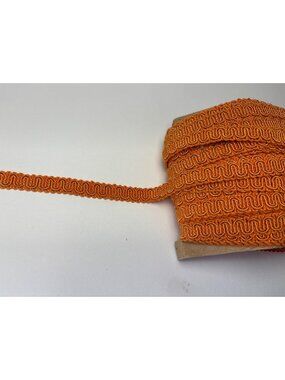 Orange Decorative Trim Ribbon 4 yards Sewing Crafts 7/16" w Vibrant Pattern